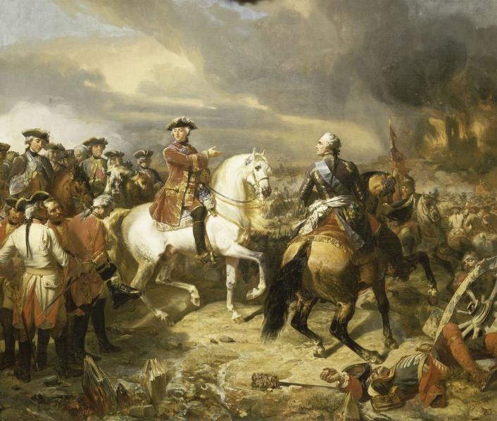 Battle of Lawfeld - Louis XV points to the Village for Maurice de Saxe, July 2nd, 1747 (Auguste Couder) (1790-1873) Château de Versailles, MV 2744